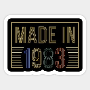 Made in 1983 Sticker